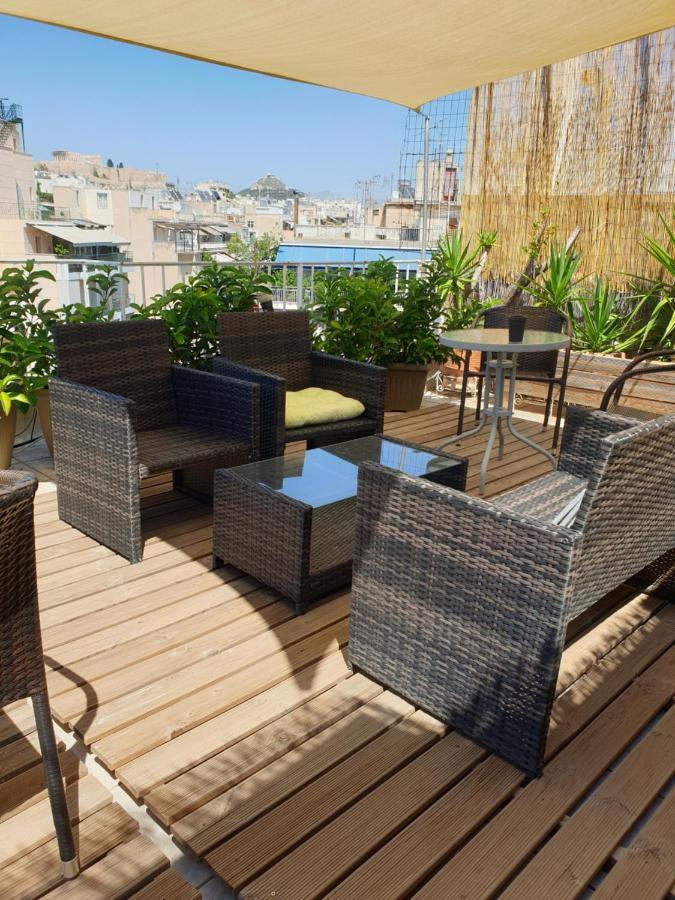 Renovated Studio With Roof Garden Access, 15 M Walk To Acropolis Leilighet Athen Eksteriør bilde