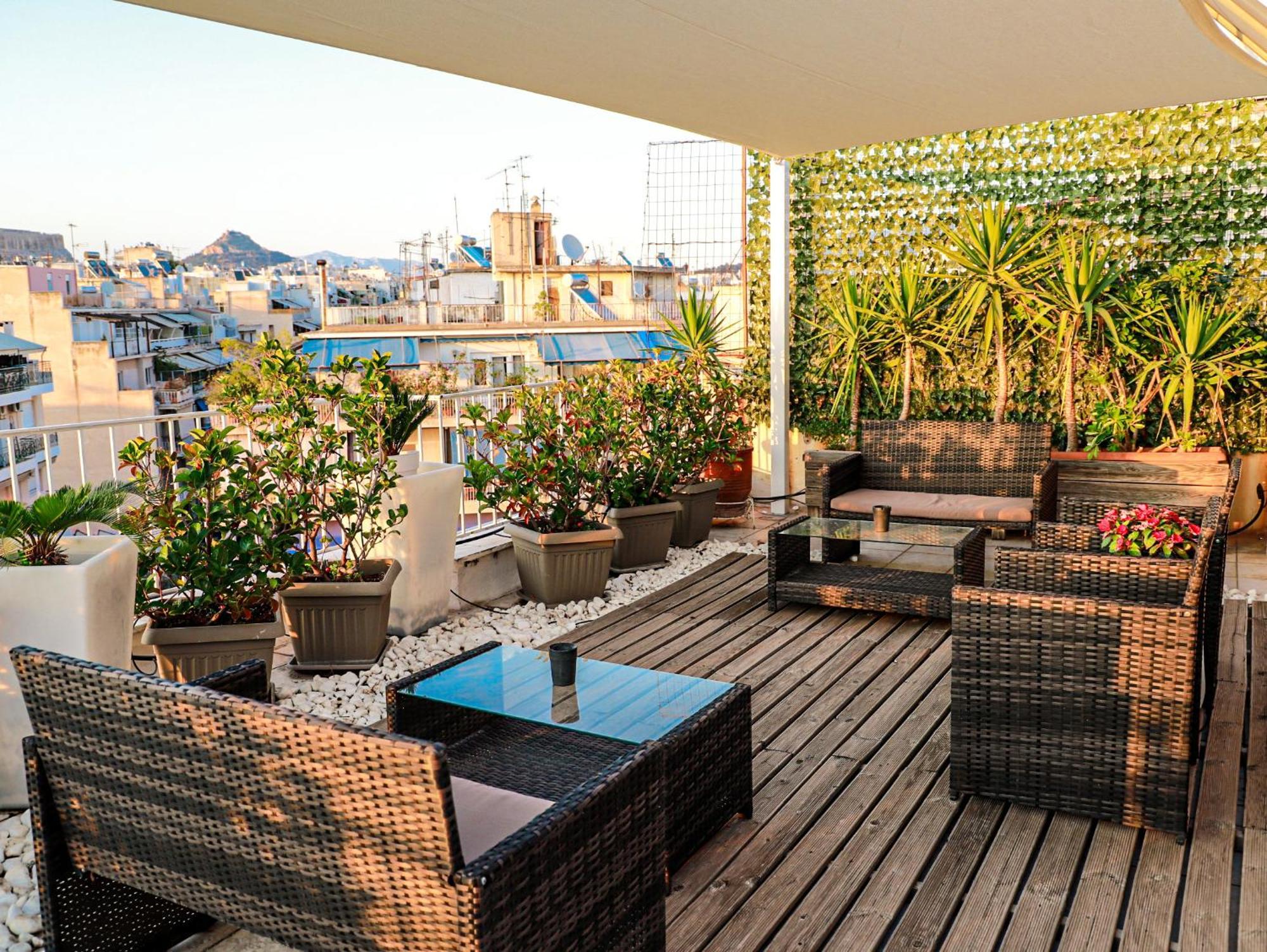 Renovated Studio With Roof Garden Access, 15 M Walk To Acropolis Leilighet Athen Eksteriør bilde